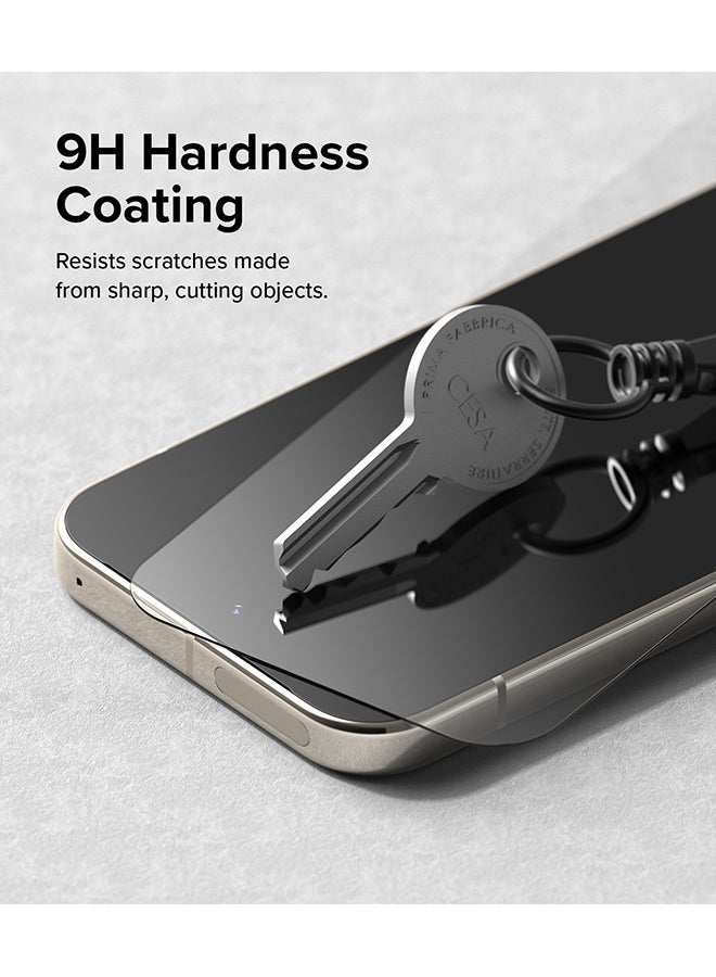Ringke Easy Slide Tempered Glass For Google Pixel 9 Pro XL Screen Protector, Case Friendly Shatterproof Premium 9H Hardness- 2 Pack With Installation Jig Clear  - Image 3