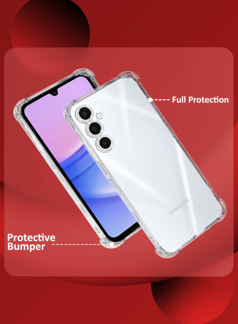 MARGOUN ( for Samsung Galaxy A16 5G ) 2 Pack, TPU Case and Screen Protector, Military-Grade Shockproof, Ultra-Thin, Drop-Proof Case Cover / Clear Colour Clear  - Image 2