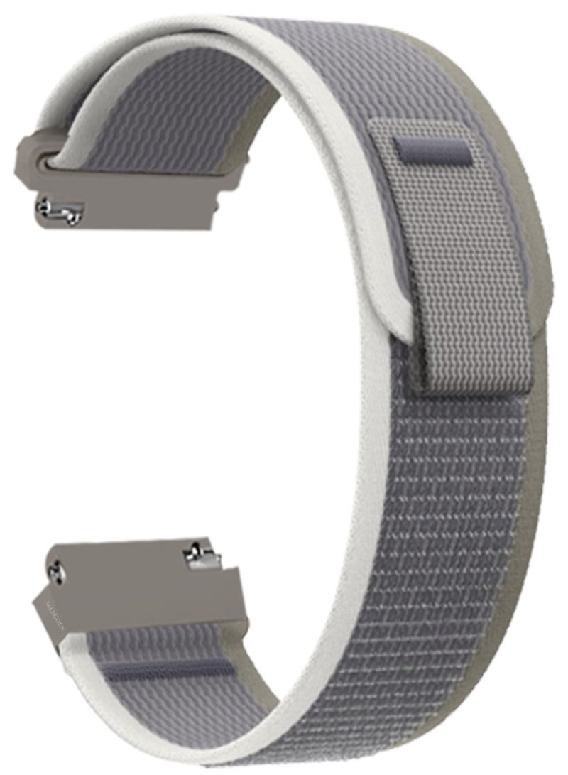 MARGOUN - ( for Huawei Watch GT4 ) Trail Loop Band, Braided Elastic Weave Sport Strap, Nylon Sport Loop Bands for Men Women Grey - Image 1