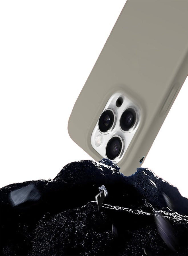 MARGOUN 3Packs Case Cover for Apple iPhone 16 Pro, Slim Silicone Case, Full Covered Anti Scratch Shockproof Protective Cover with Two Screen Protectors Beige - Image 3