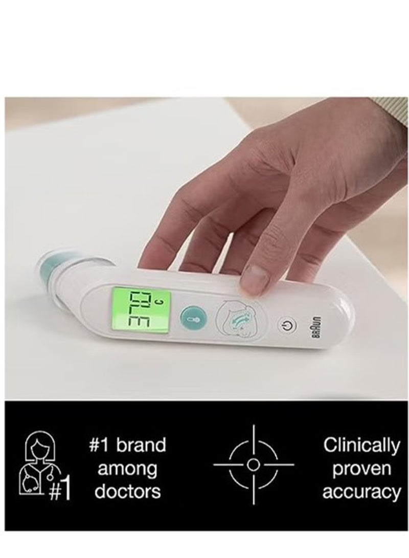براون - TempleSwipe Forehead Thermometer ,  suitable for all ages, including newborns - Image 1