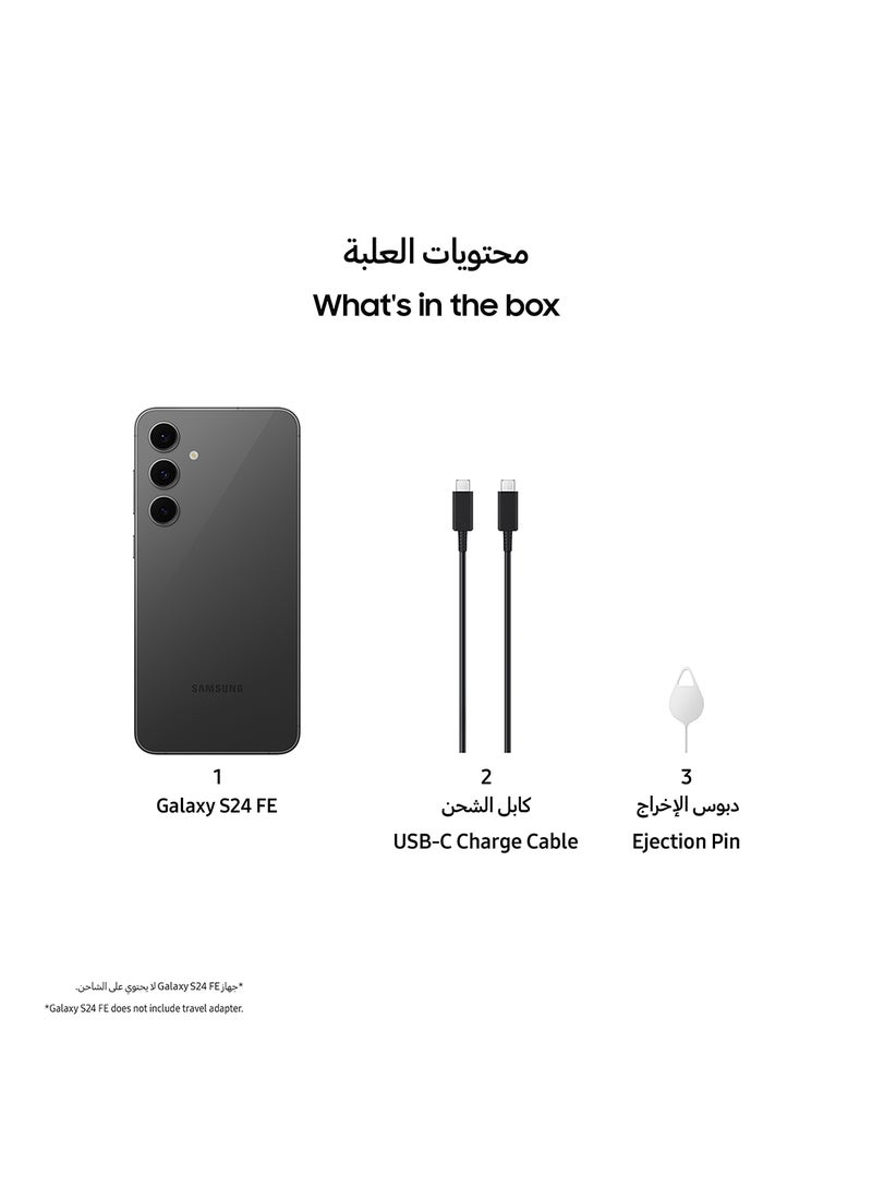 Samsung - Galaxy S24 FE Dual SIM Graphite 8GB RAM 128GB  5G - Middle East Version - Image 1