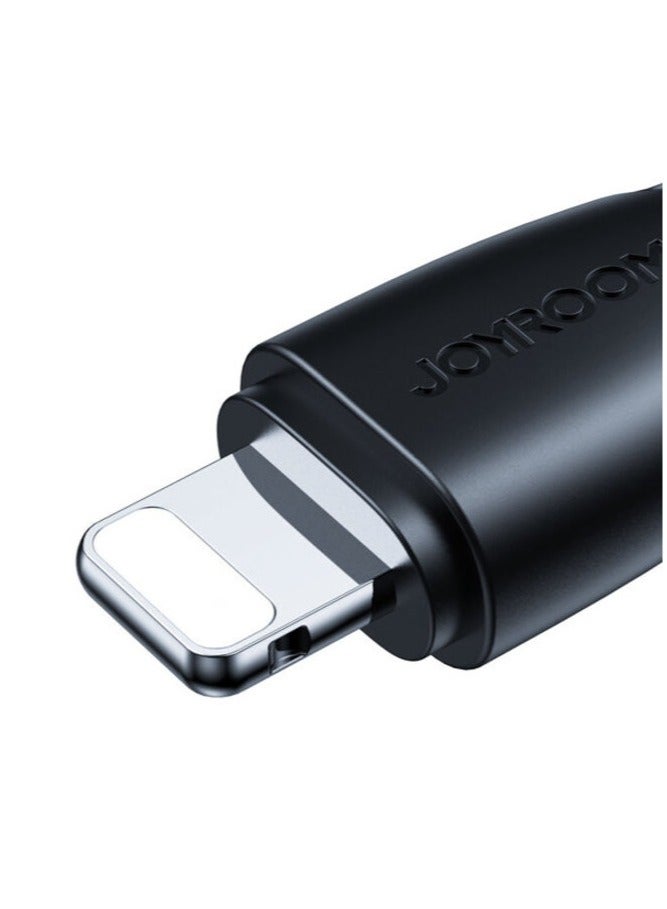JOYROOM S-A11 Fast Charging Data Cable USB-A To Lightning Surpass Series 3A Provides fast charging for iP Phone, iP Pad ,iP Pods, 1.2M Black - Image 2
