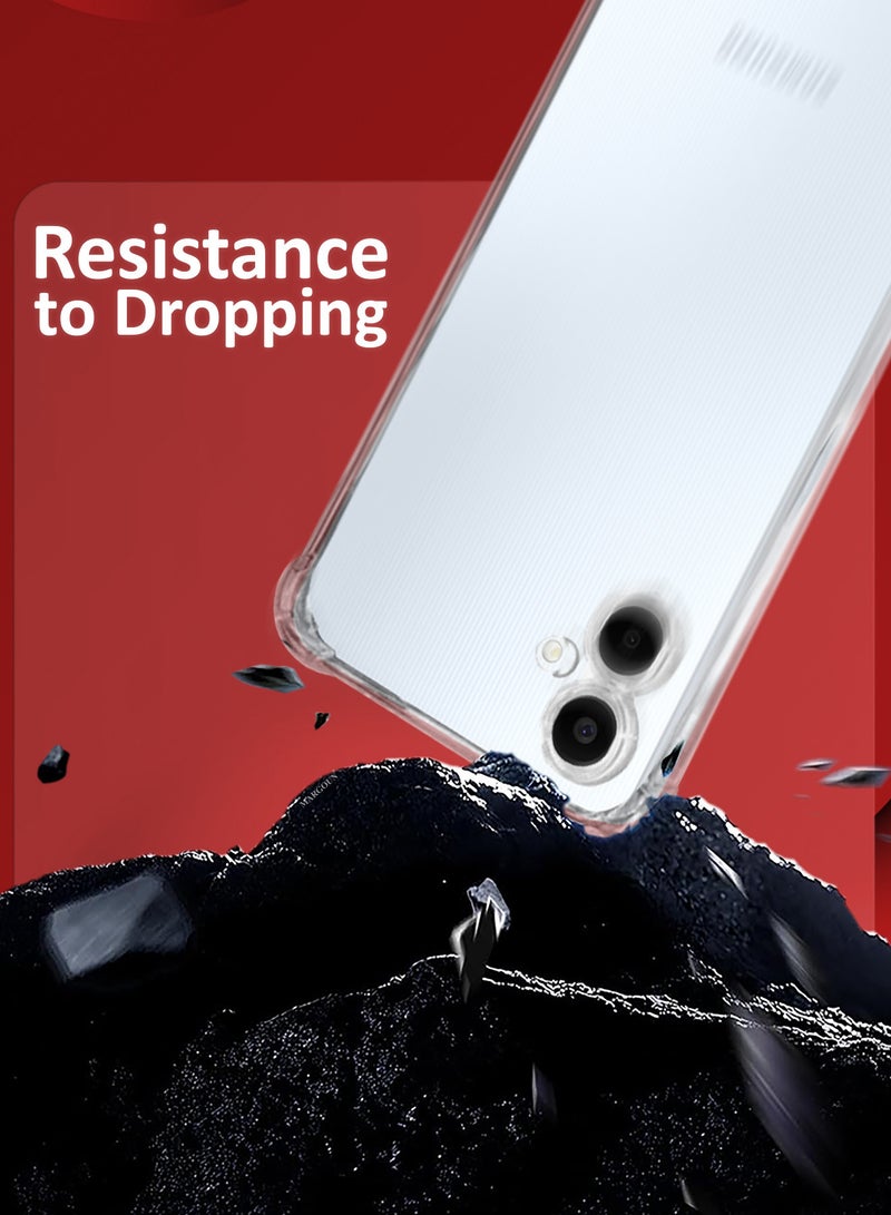 MARGOUN ( for Samsung Galaxy A06 ) 2 Pack, TPU Case and Screen Protector, Military-Grade Shockproof, Ultra-Thin, Drop-Proof Case Cover / Clear Colour Clear - Image 3