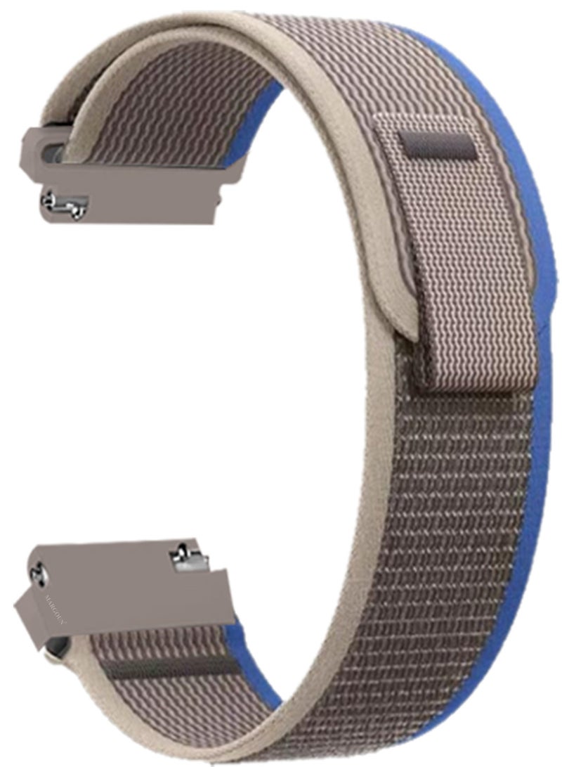 MARGOUN ( for Huawei Watch GT4 ) Trail Loop Band, Braided Elastic Weave Sport Strap, Nylon Sport Loop Bands for Men Women Light Grey - Image 1