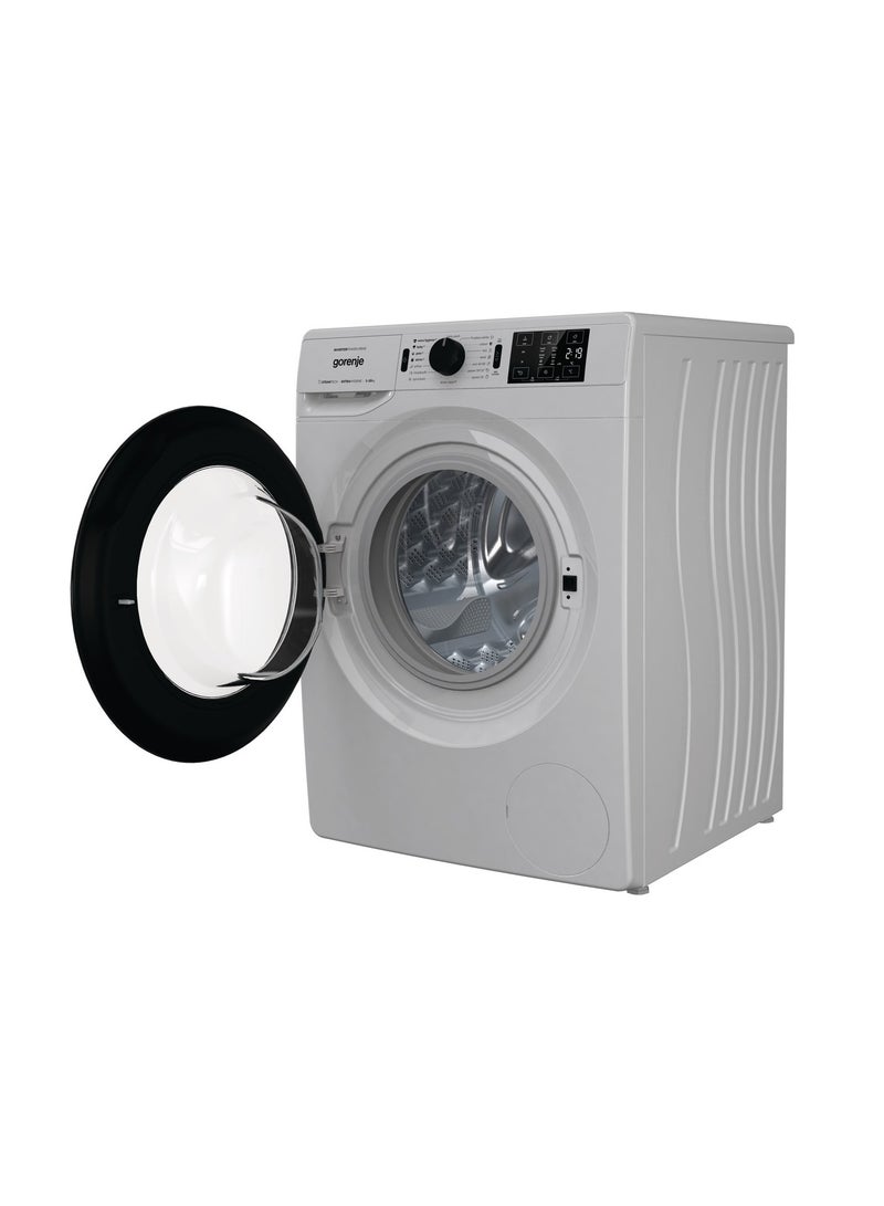 Gorenje - Fully Automatic Washer Front Load 10 Kg 16 Programs Spin 1400 RPM Inverter 1900 W LED display WNEI14AS WNEI14AS/A Silver - Image 1