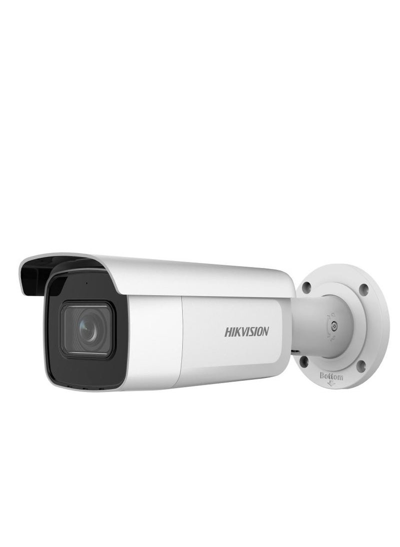 هيك فيجن 8 MP AcuSense Motorized Varifocal Bullet Network Camera, 2.8 to 12mm Motorized Varifocal Lens, H.265+, 120 dB True WDR, H.265+ Compression, IP67/IK10 Protection, White | DS-2CD2683G2-IZS  - Image 1