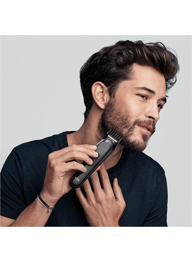 BRAUN MGK3235 6 in 1 Beard Trimmer with Hair and Nose Trimmer for Beard, Face and Hair Trimmer with Lifetime Sharp Blades, 5 Attachments - Image 4