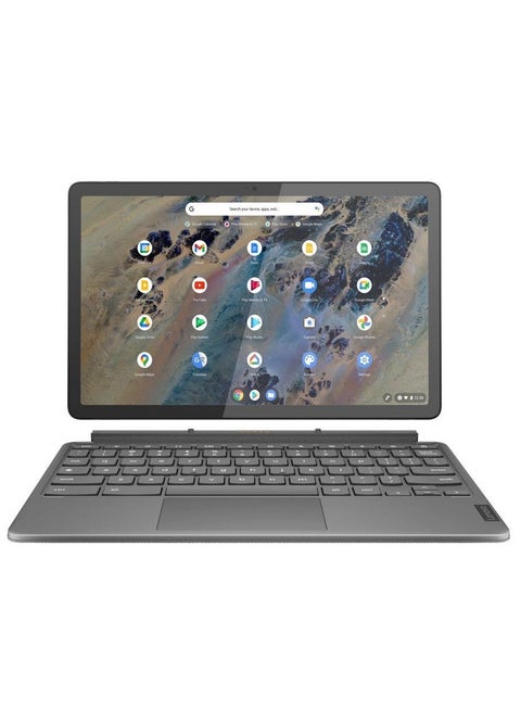 Chromebook Duet 3 11 Inch 2K IPS Anti-Glare Touchscreen Display, Snapdragon 7c Processor/8GB RAM/128GB eMMC/Qualcomm Adreno Graphics/Chrome OS English Storm Grey