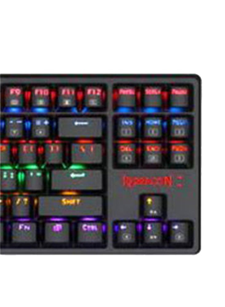 K576R Daksa Mechanical Gaming Keyboard Blue Switch , multimedia keyboard built with special key tops ,87 Keys Small Compact Mechanical Gaming Keyboard