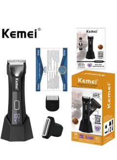 Air Shaving And Trimming Machine, For Sensitive Areas And All Parts Of The Body With Safe Mechanical Shaving System - Km-1847