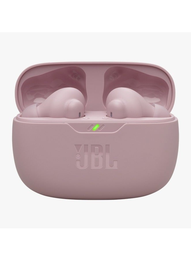 JBL - Wave Beam 2 True Wireless Noise Cancelling Earbuds Pink - Image 1
