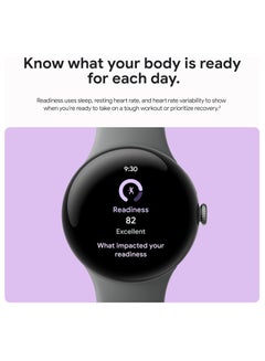 Google Pixel Watch 3 (45 mm) - Android Smartwatch With Heart Rate Tracking, Advanced Running From Fitbit, Fitness Insights, 24-Hour Battery - Matte Hazel Aluminium Case - Hazel Band - Wi-Fi Hazel  - Image 3
