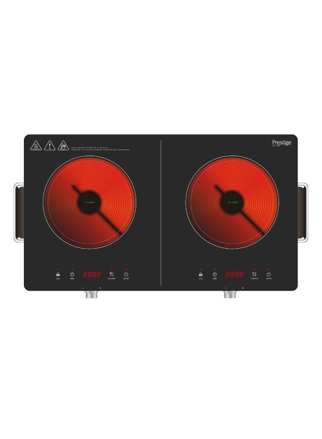 Prestige Double Infrared Cooker 2800W | Touch and Knob control Induction Cooker with Over Heat Protection | Induction cooker 2 Burner 2800 W PR81536 White  - Image 3