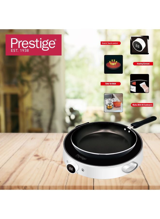 Prestige - Infrared Cooker 2000W | Touch and Knob control Induction Cooker with Over Heat Protection | Induction Cook Top 2000 W PR81537 White - Image 1