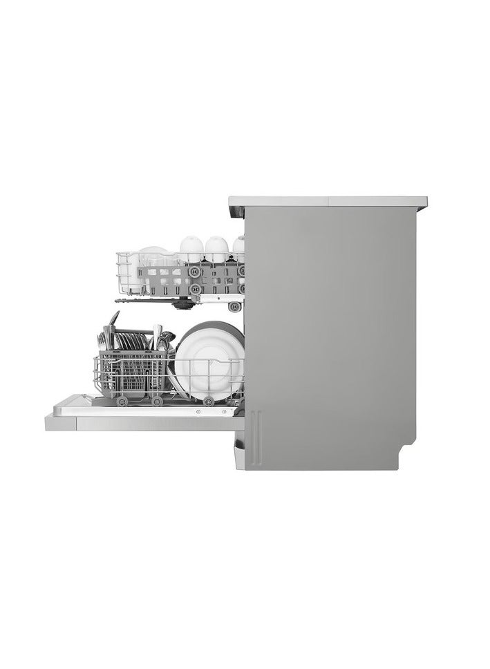 إل جي LG Freestanding Dishwasher, 14 Persons, Direct Inverter Motor, Silver - DFC612FV DFC612FV silver  - Image 5
