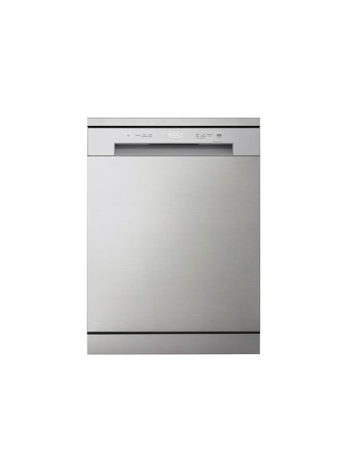 إل جي غسالة صحون قائمة بذاتها من إل جي، 14 شخص، محرك عاكس مباشر، فضي - DFC612FV - Image 1