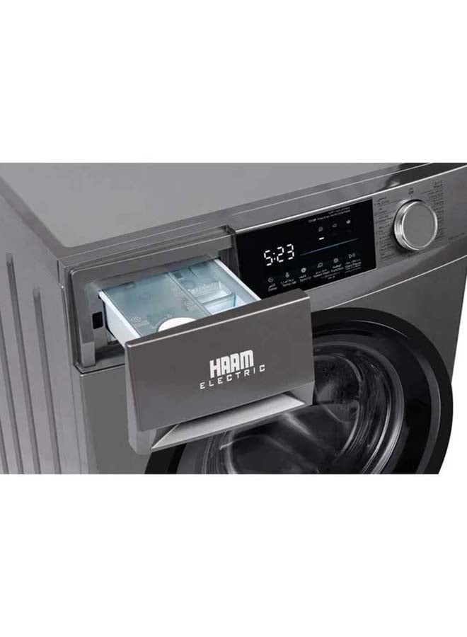 هام Haam Front Load ,Washing Machine ,10.5 kg, Inverter, Silver, HMFL105SMINV HMFL105SMINV silver  - Image 3