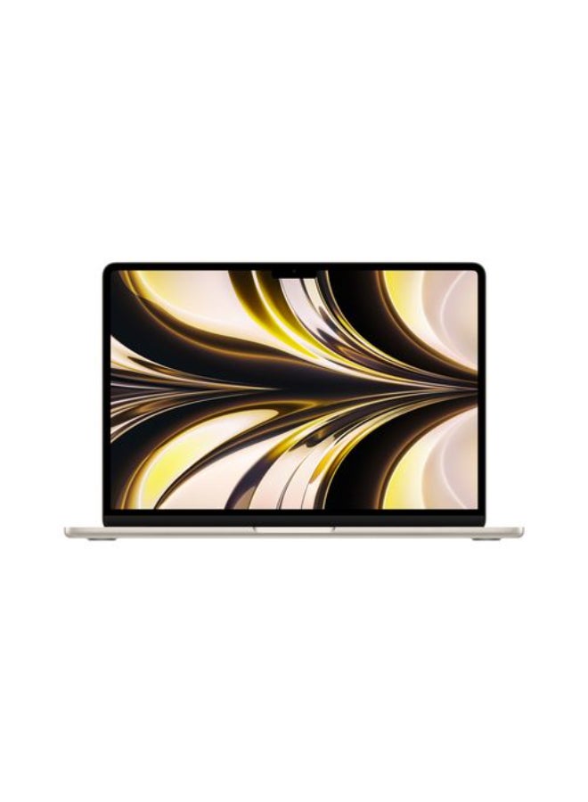 ابل  ماك بوك إير 13.6-بوصة : آبل إم2 شريحة مزود ب 8 نواة وحدة معالجة مركزية و8 نواة وحدة معالجة رسومية, 16جيجابايت, 256جيجابايت وحدة تخزين صلبة الإنجليزية/العربية - Image 1