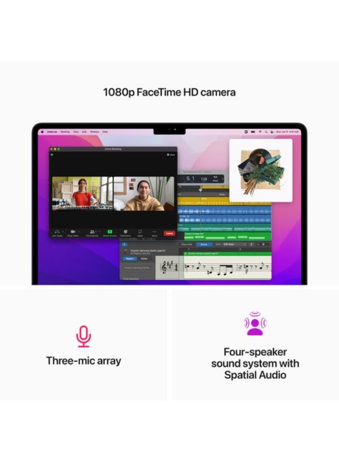 Apple MacBook Air MC7X4 With 13.6 Inch Retina (2560x1664) Display,M2 chip with 8-core CPU and 8-core GPU Processor/16GB RAM DDR4/256GB SSD/ English/Arabic Midnight - Image 5