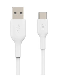 BoostCharge USB C charger cable, USB-C to USB-A cable, USB type C charging cable for iPhone 15, Samsung Galaxy S24, S24+, S24 Ultra, Pixel, iPad Pro, Nintendo Switch and more - 1m, White - pnsku/N70126492V/45/_/1730710902/92eed440-04d3-4560-a1f4-ac8fafc6c4b1