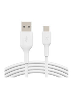 BoostCharge USB C charger cable, USB-C to USB-A cable, USB type C charging cable for iPhone 15, Samsung Galaxy S24, S24+, S24 Ultra, Pixel, iPad Pro, Nintendo Switch and more - 1m, White - pnsku/N70126492V/45/_/1730710904/0a21a74e-587c-4cab-8d5f-b8d776f0ac17