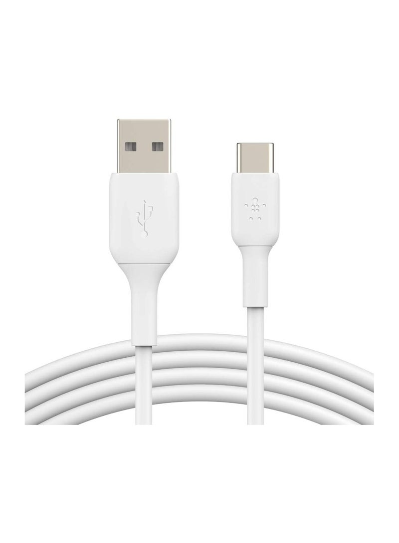 belkin BoostCharge USB C charger cable, USB-C to USB-A cable, USB type C charging cable for iPhone 15, Samsung Galaxy S24, S24+, S24 Ultra, Pixel, iPad Pro, Nintendo Switch and more - 1m, White  - Image 5