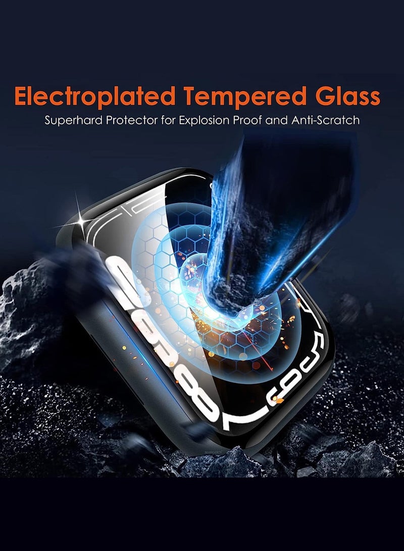 MARGOUN Tempered Glass Screen Protector for Apple Watch 44mm Series 7 – 9H Anti-Scratch Ultra-Thin Protective Film Cover Clear Color Clear - Image 3