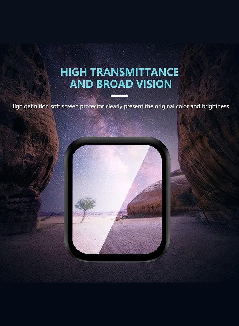 MARGOUN Tempered Glass Screen Protector for Apple Watch 44mm Series 7 – 9H Anti-Scratch Ultra-Thin Protective Film Cover Clear Color Clear - Image 4