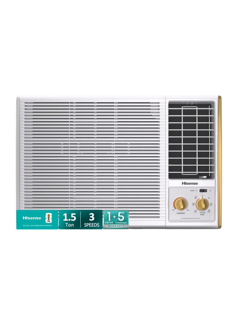 هايسنس مكيف هواء نافذة بقدرة 1.5 طن 18000 وحدة حرارية BTU ضاغط دوار R410A T3 - Image 1