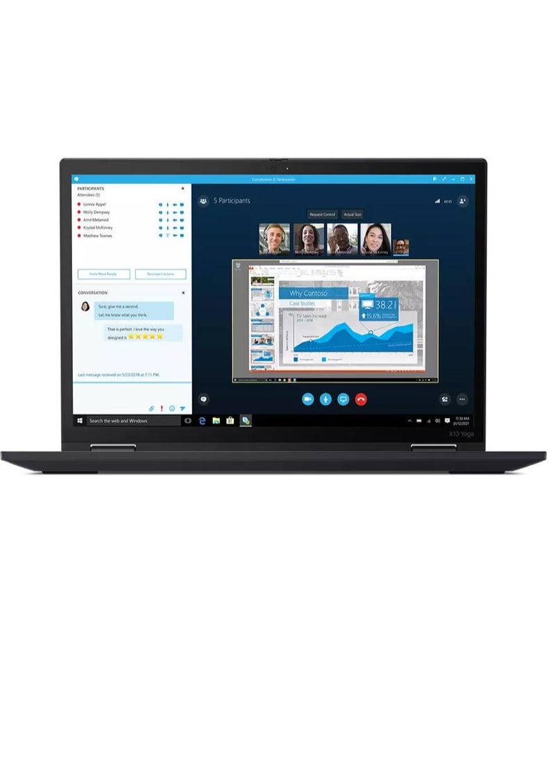 Lenovo - ThinkPad X13 Yoga Gen 2 Laptop With 13.3-Inch WUXGA IPS Touchscreen Display, Core i5-1135G7 Processor/8GB RAM/256GB SSD/Intel Iris XE Graphics/Windows 10 Pro English BLACK - Image 1