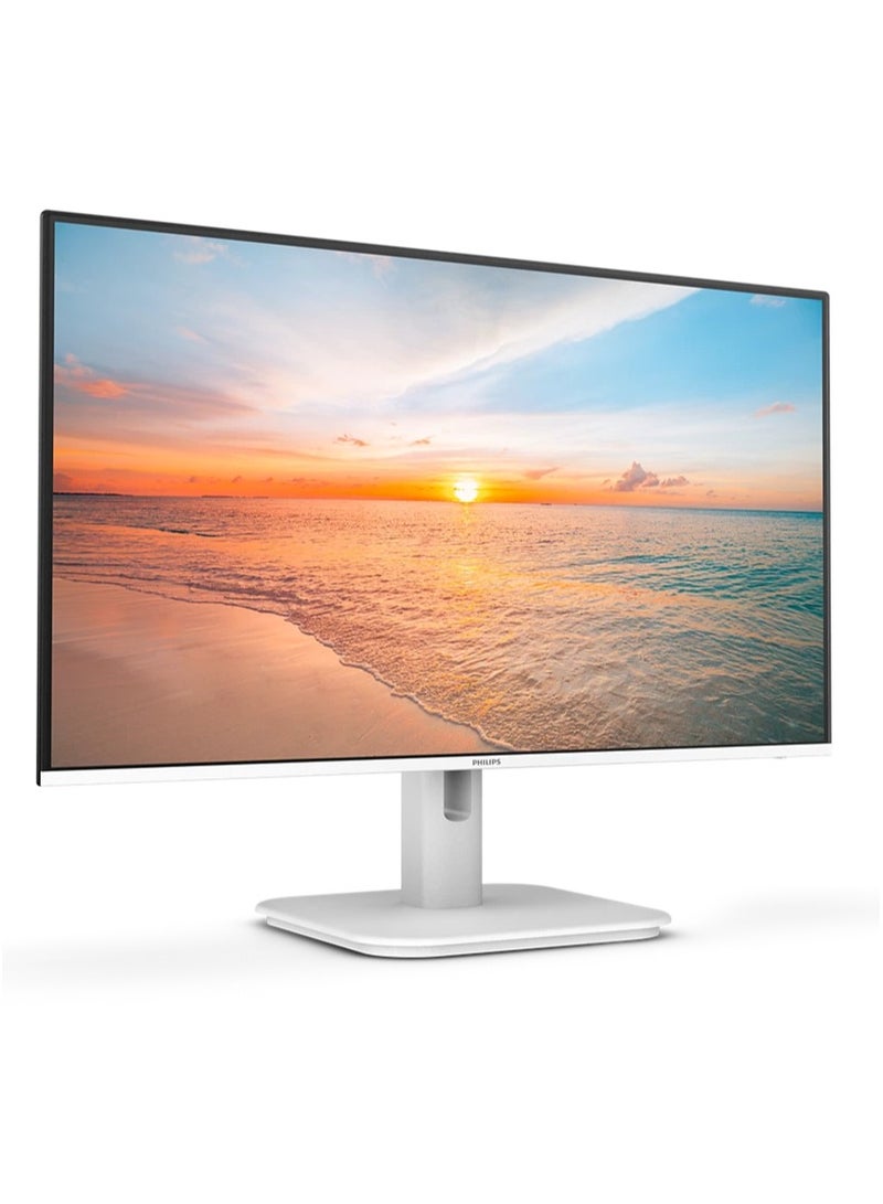 Philips 23.8" Inch 100Hz FHD IPS Monitor, Built-in Stereo Speakers For Multimedia, 1000 Series - 24E1N1100AW | White  - Image 3