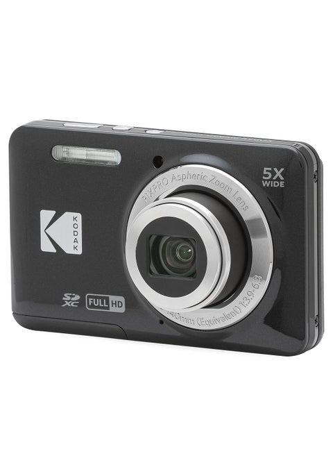 PIXPRO Friendly Zoom FZ55-BK 16MP Digital Camera with 5X Optical Zoom 28mm Wide Angle and 2.7" LCD Screen