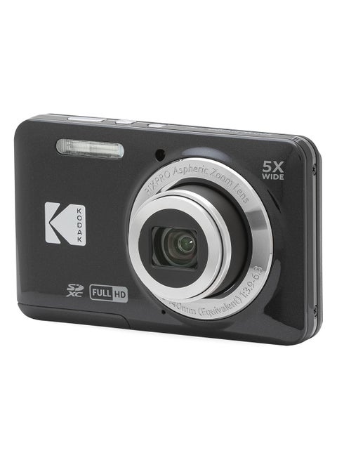 PIXPRO Friendly Zoom FZ55-BK 16MP Digital Camera with 5X Optical Zoom 28mm Wide Angle and 2.7" LCD Screen