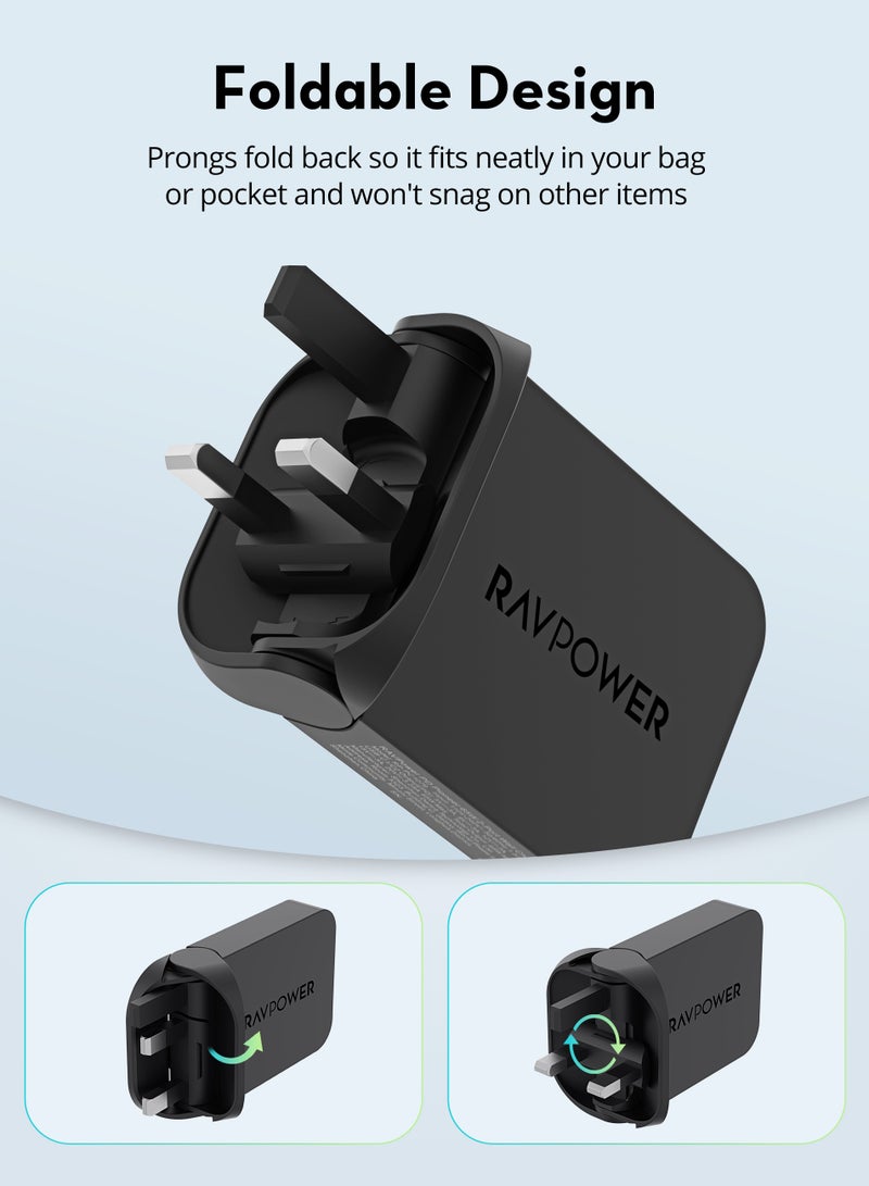 RP-PC1079 PD Pioneer 65W 2-Port Wall Charger - Black - pnsku/N70126624V/45/_/1730721658/c4899973-b1b0-4a49-a633-6682adeaace2