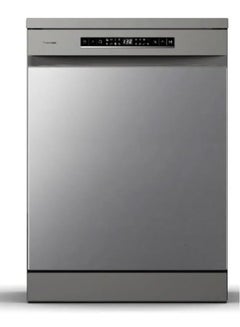 Hisense Hisense Dishwasher Machine 8 Programs 3 Baskets 15 Places, Maximum Noiseless, Self Cleaning, Premium Steel, HS643E90XSA Grey  - Image 3