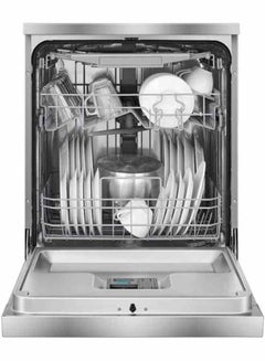 Hisense Hisense Dishwasher Machine 8 Programs 2 Baskets 15 Places, Maximum Noiseless, Self Cleaning, Premium Steel, HS643E90SSA Grey  - Image 3