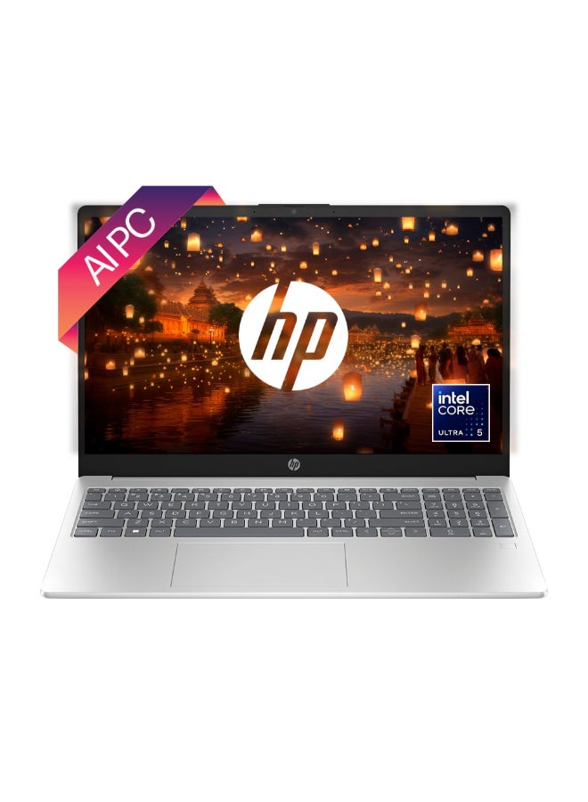 HP (Upgraded Version) 15 AI PC Laptop With 15.6-Inch Display, Core Ultra 5-125H Processor/16GB RAM/512GB SSD/Integrated Graphics/Windows 11 English Silver English Silver - Image 1