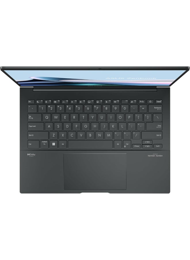ASUS - Zenbook 14 (Upgraded Version) Laptop With 14-Inch OLED Display, Core Ultra 5-125H Processor/8GB RAM/512GB SSD/Integrated Graphics/Windows 11 Home English Jasper Gray - Image 1