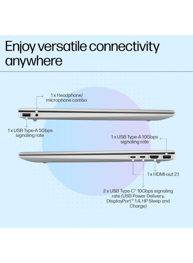 Pavilion 16 Laptop With 16-Inch Display, Core Ultra 7 155U Processor/16GB RAM/512GB SSD/Integrated Graphics/Windows 11 English Silver