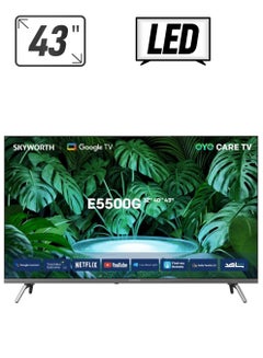 Skyworth 43 Inch 2K FHD LED Smart TV - HDR 10 - Google TV - 60 HZ - (2024) - 43E5500G Black  - Image 1
