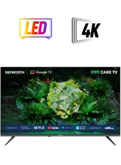Skyworth 50 Inch 4K UHD LED Smart TV - HDR 10 - Google TV - 60 HZ - (2024) - 50G6520G Black  - Image 1