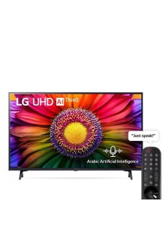 LG 65" LED UHD Smart Built In Receiver with Magic Remote - 65UR801C 65UR801C Black