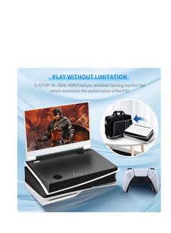 سوني PlayStation 5 SLIM Disc + G-STORY 14" Inch IPS 4k 60Hz Portable Monitor G-Story 14" LED 4K Portable Gaming Monitor For PS5 Slim  - Image 3