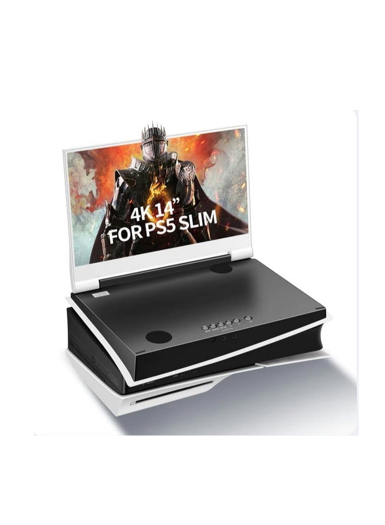 Sony - PlayStation 5 SLIM Disc + G-STORY 14" Inch IPS 4k 60Hz Portable Monitor G-Story 14" LED 4K Portable Gaming Monitor For PS5 Slim - Image 1