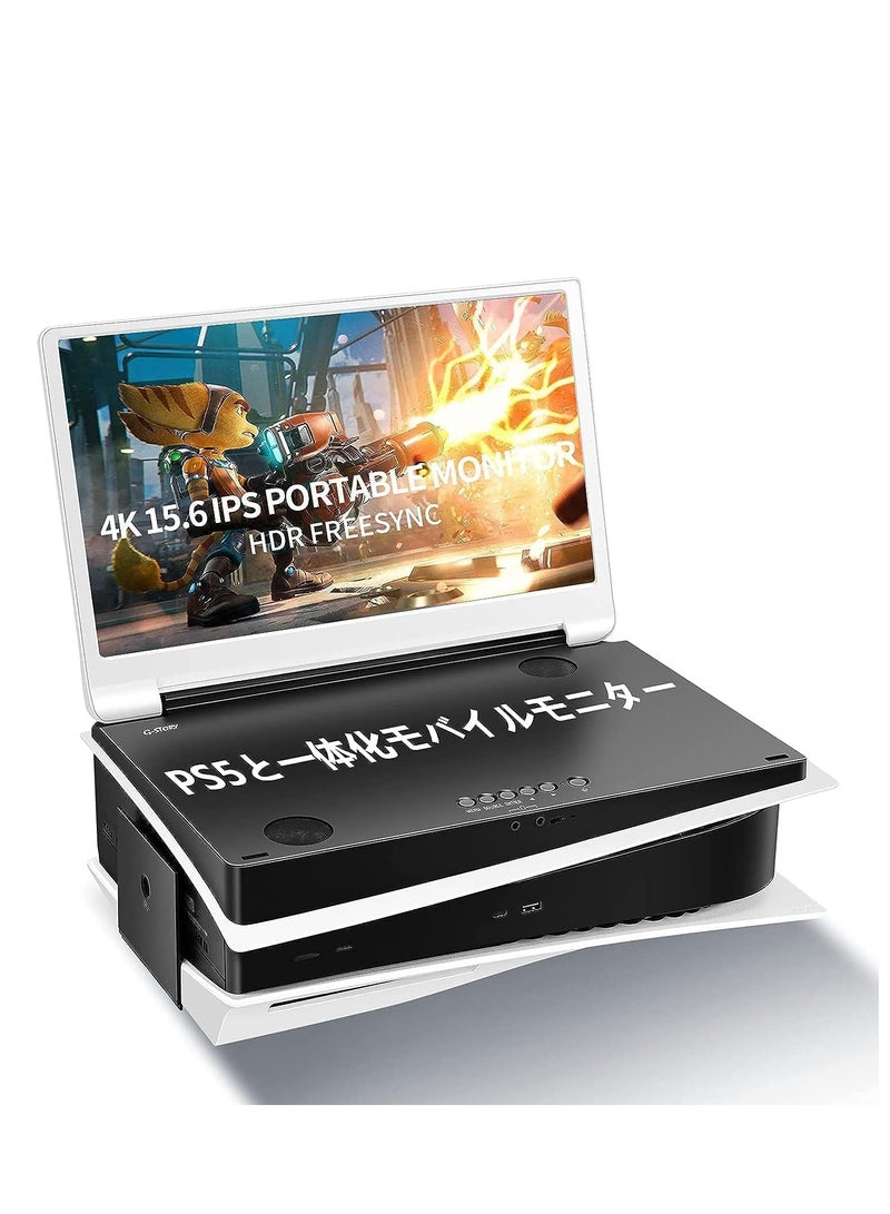 Sony PlayStation 5 Console (Disc Version) + G-STORY 15.6" Inch IPS 4k 60Hz Portable Monitor - Image 2