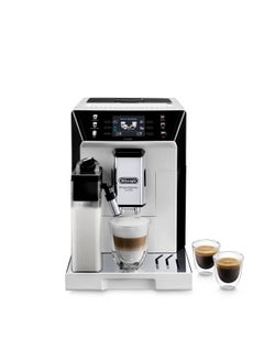 De'Longhi PrimaDonna Class ECAM 550.65.W Fully Automatic Coffee Machine with Milk System, Cappuccino and Espresso at the Touch of a Button, 3.5 Inch TFT Colour Display and App, Control [Energy Class A] 2 L 1450 W ECAM550.65.W White  - Image 1