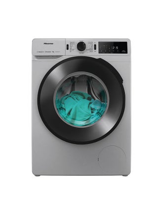 Hisense Washing Machine Touch Control Front loading 8KG , 1400rpm , Premium Silver color,inverter,Drum Clean,Allergy Steam WF3V8042BSEG Silver - pnsku/N70126732V/45/_/1730779320/794bf51f-7246-482e-9026-a7784f798dae