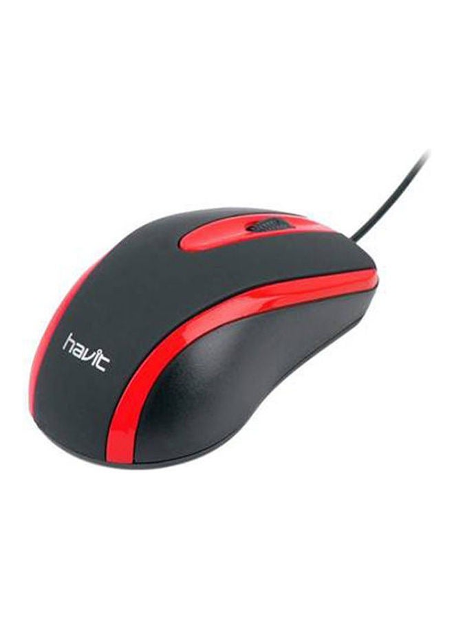 havit MS753 Wired mouse USB , Multi-function media keys 1000 Dpi Universal Mouse  , can work  At Work And Home Small Size For Very High Comfort Of Use  - Image 1
