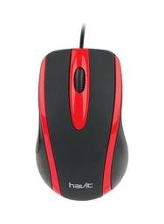 havit MS753 Wired mouse USB , Multi-function media keys 1000 Dpi Universal Mouse  , can work  At Work And Home Small Size For Very High Comfort Of Use  - Image 3